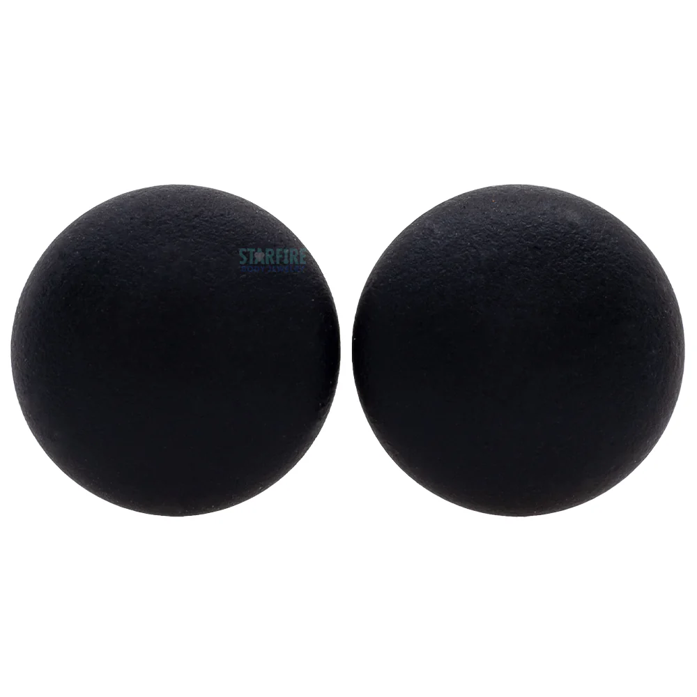 Glass Color Front Plugs - Matte Black - Image 4