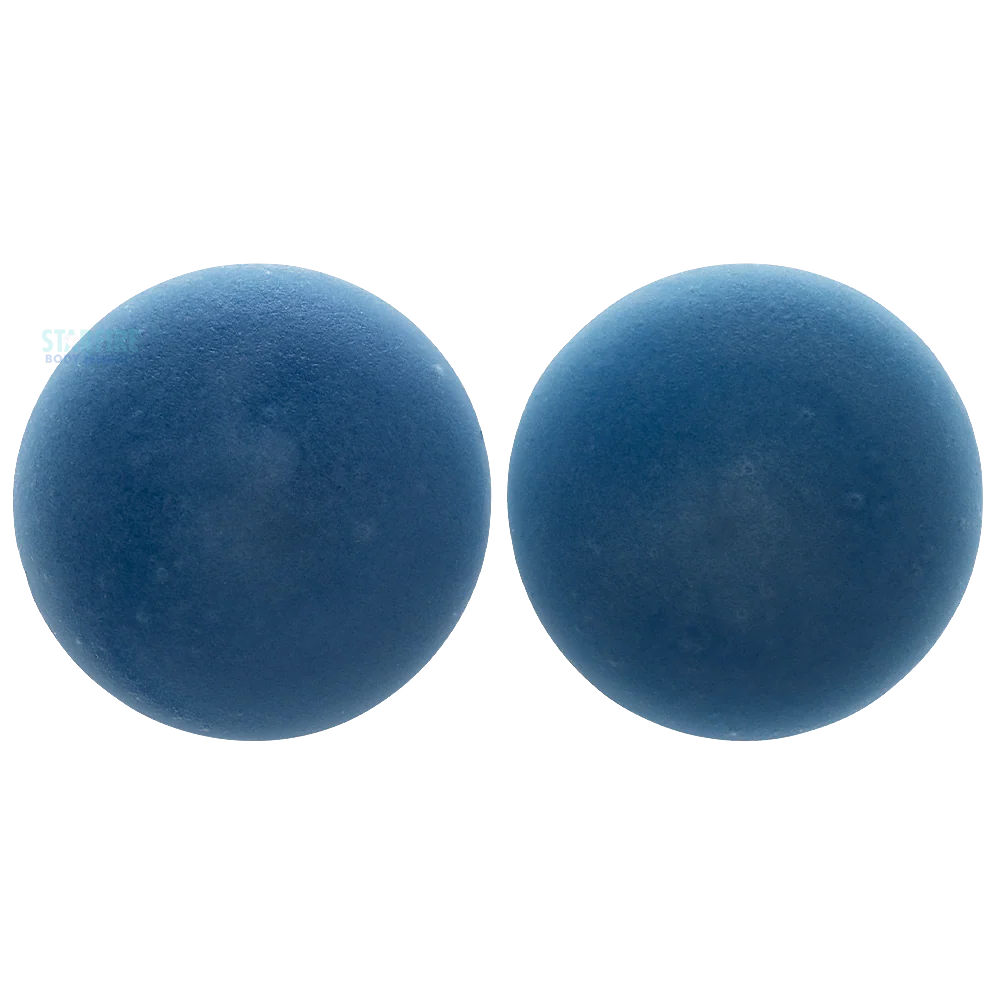 Glass Color Front Plugs - Matte Denim