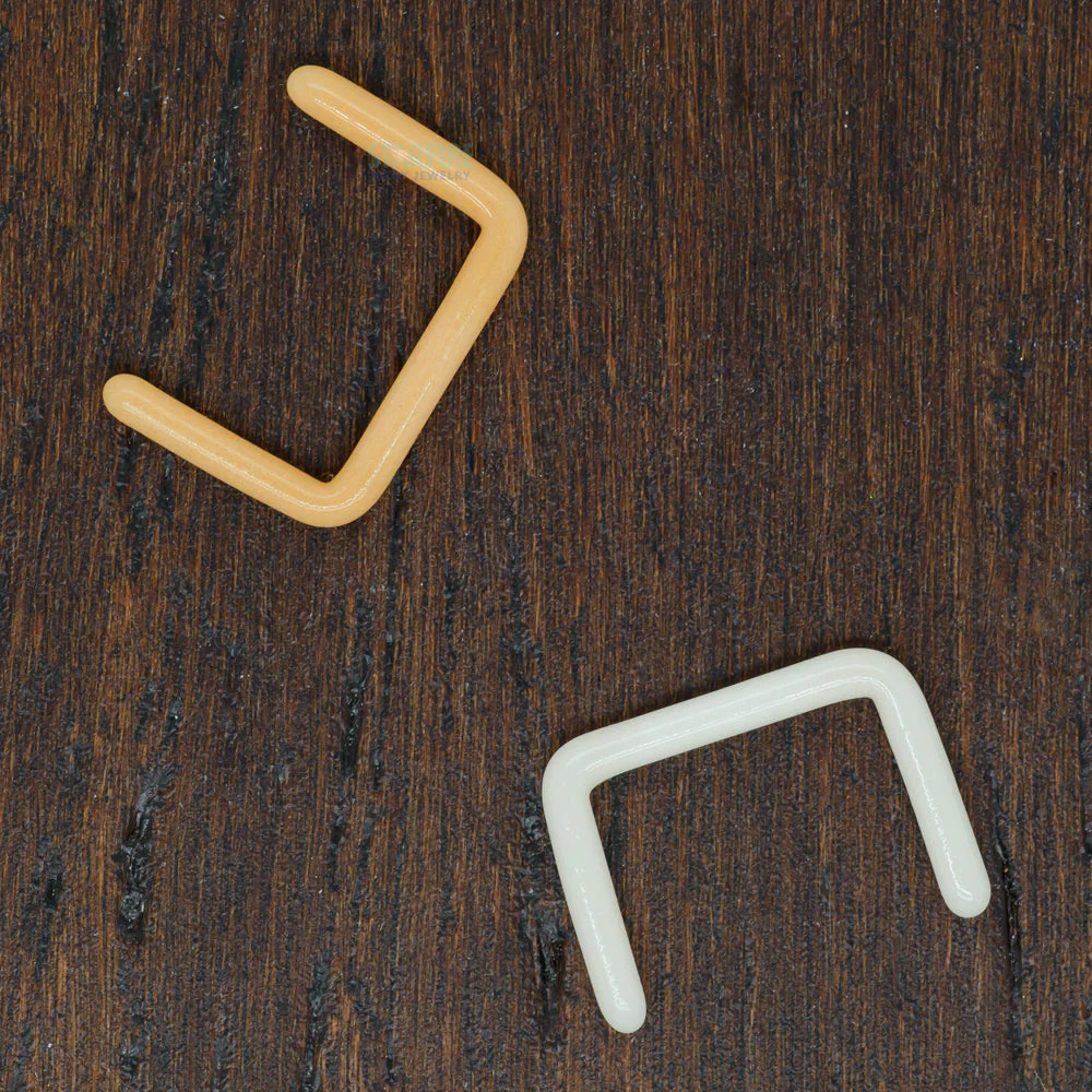 Glass Septum Retainer - Skin Tone 2 - Image 3