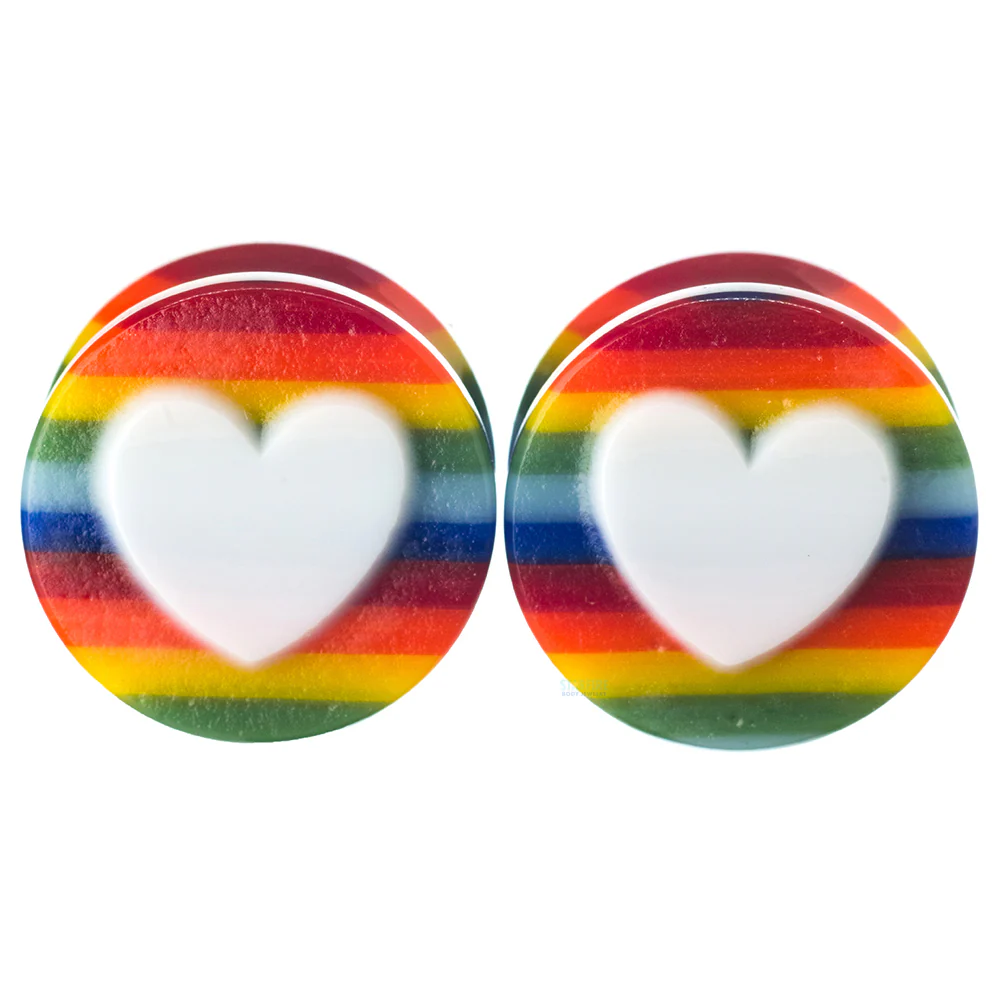 Heart Glass Plugs - Love is Love - Image 4