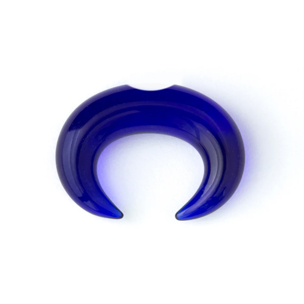 Long Glass Septum Pincher - Cobalt