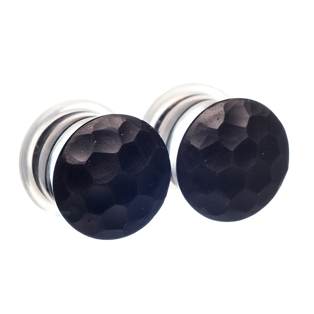 Martele Glass Color Front Plugs - Black - Image 3