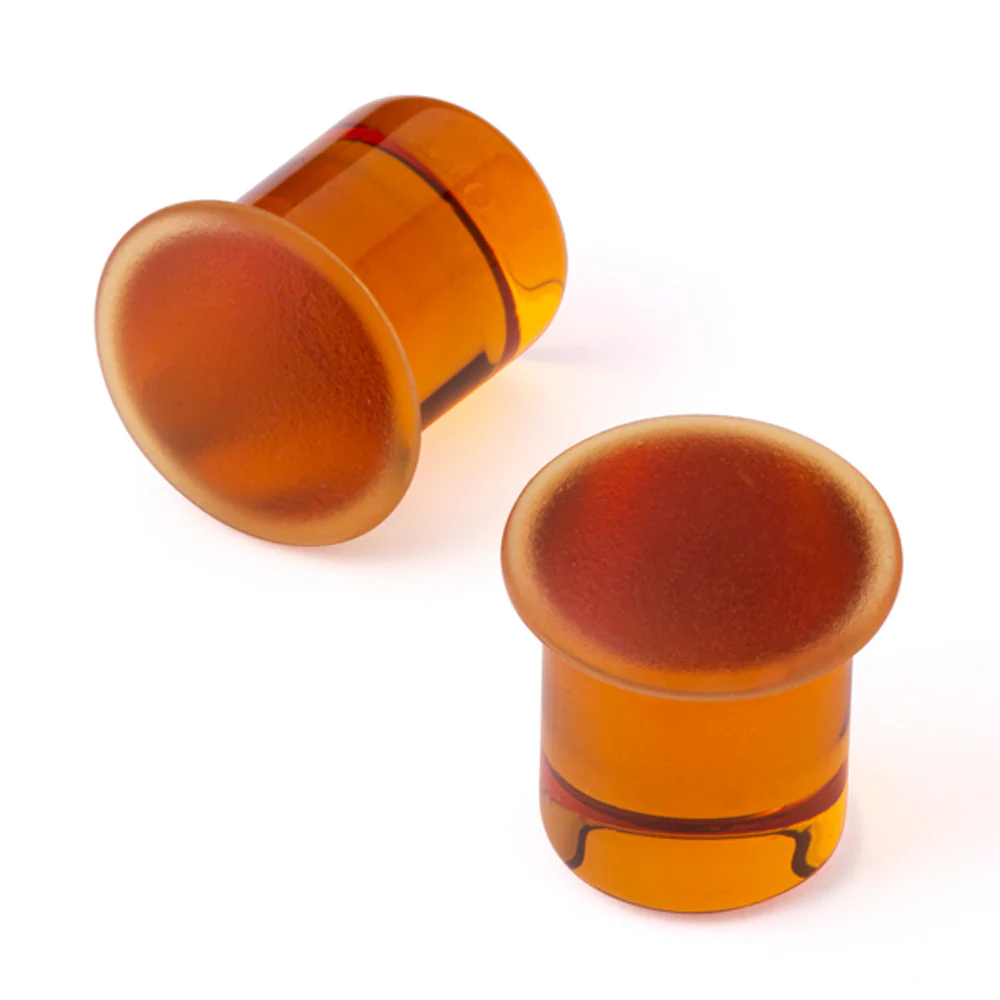 Simple Glass Plugs - Matte Honey