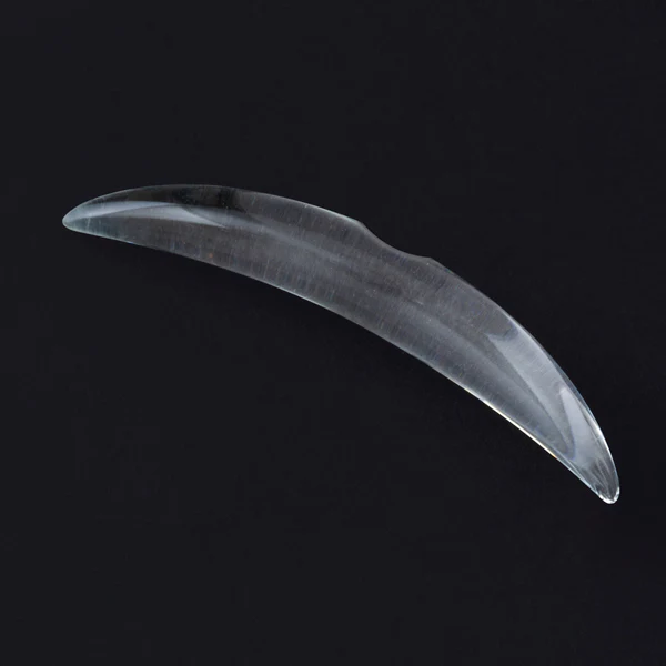 Simple Glass Septum Tusk - Crystal