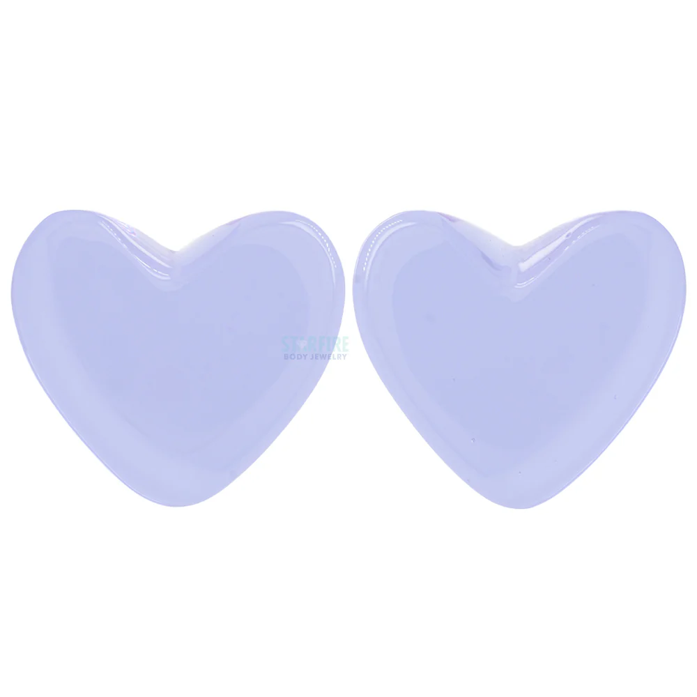 'Valentine's' Collection Heart Glass Plugs - Image 3