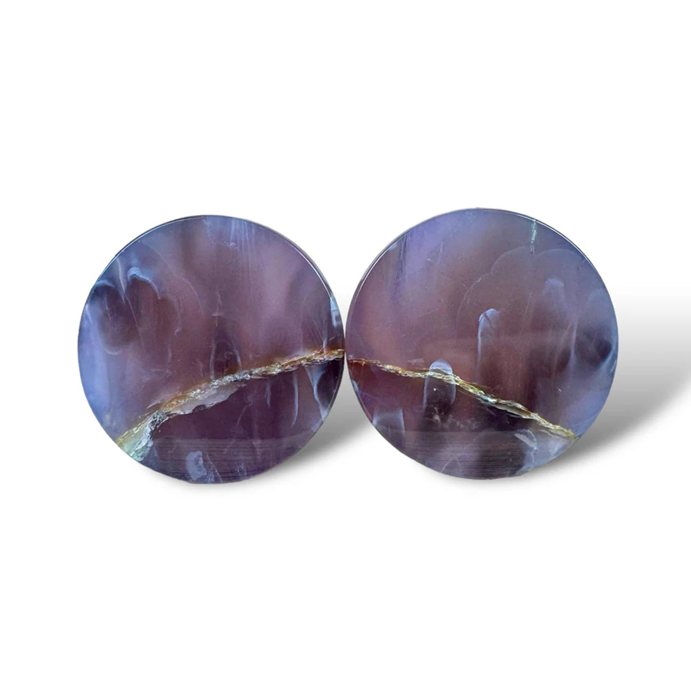 Stone Plugs - Purple Chalcedony - Image 4