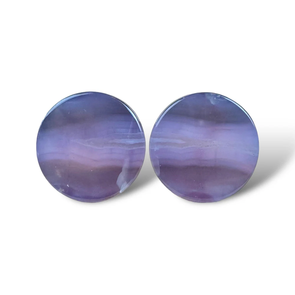 Stone Plugs - Purple Chalcedony - Image 5