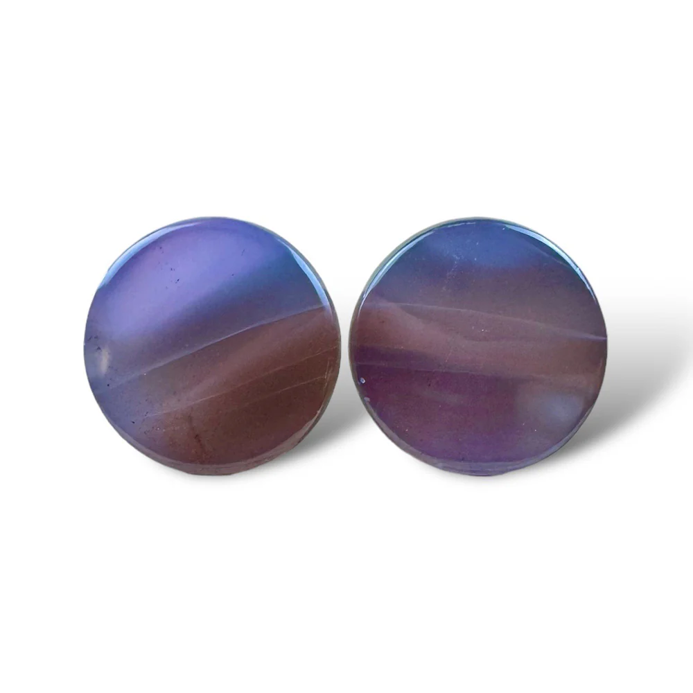 Stone Plugs - Purple Chalcedony - Image 6