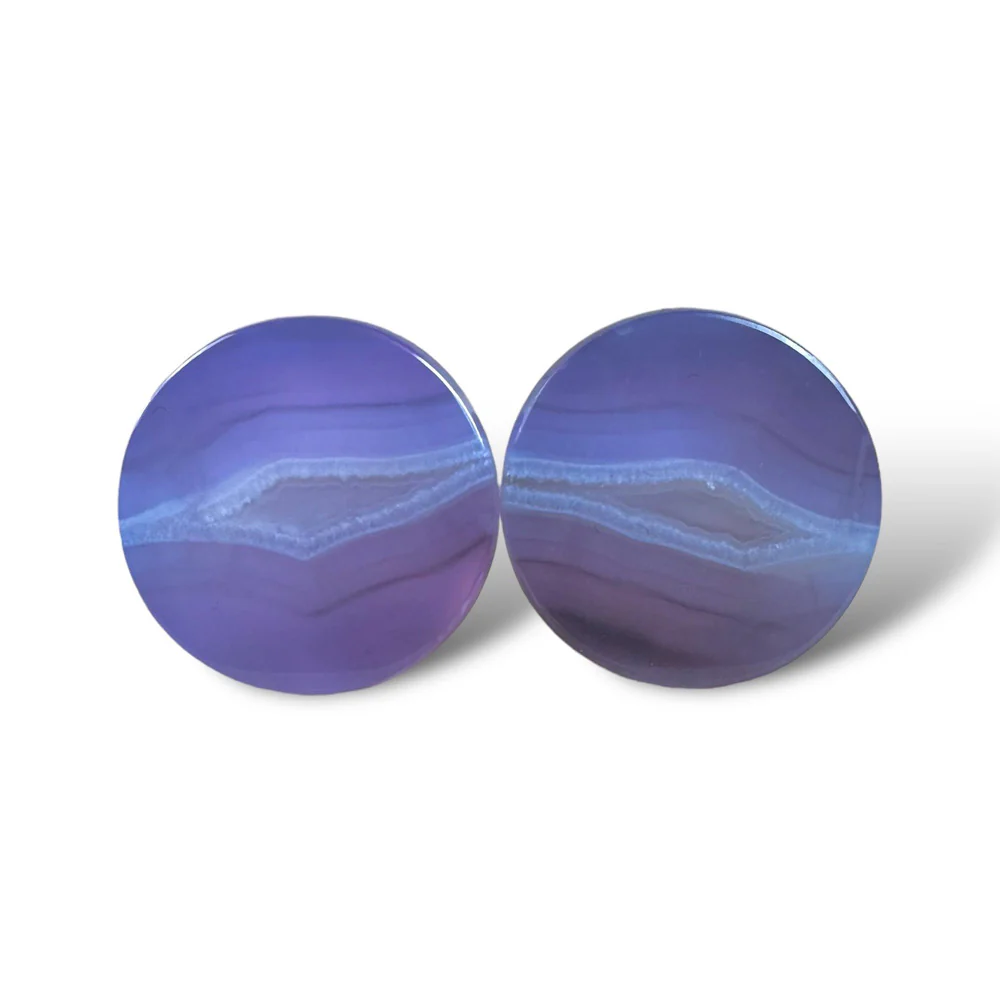 Stone Plugs - Purple Chalcedony - Image 8
