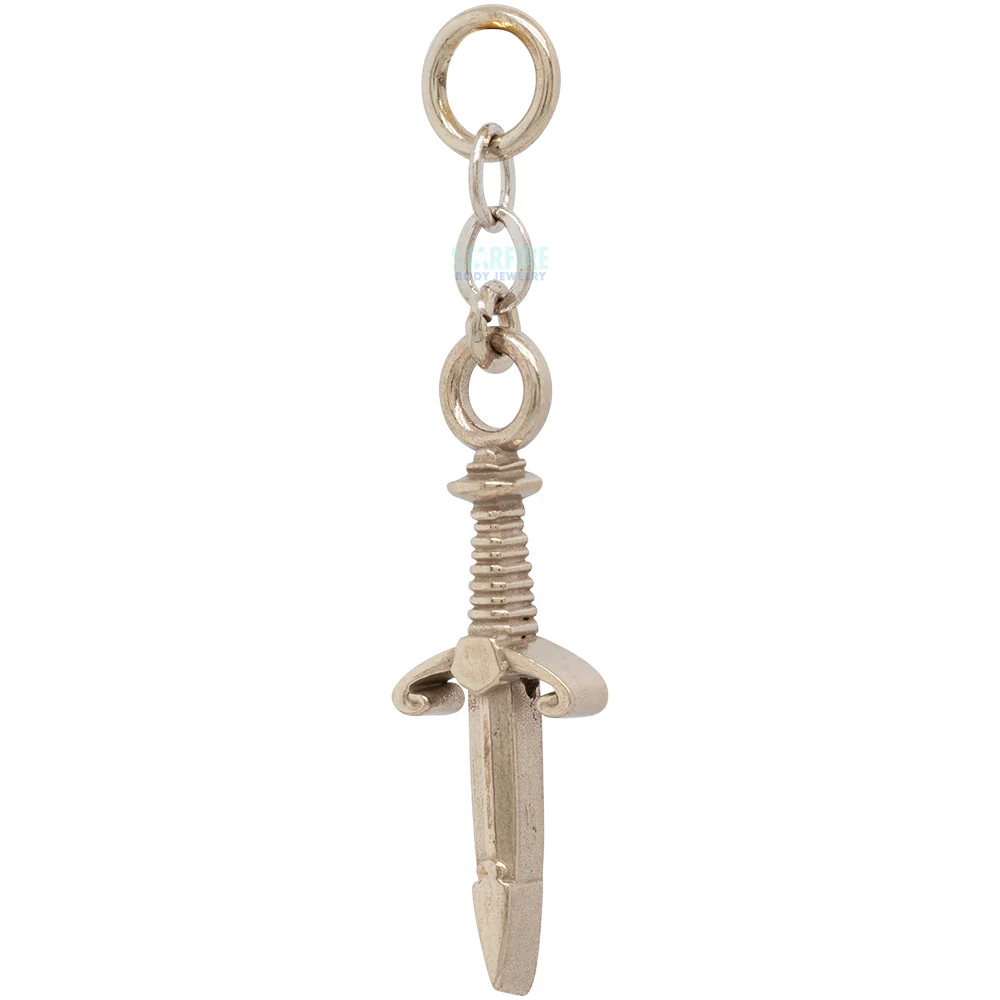 "Back Stabber" Chain Charm in Gold - Image 3