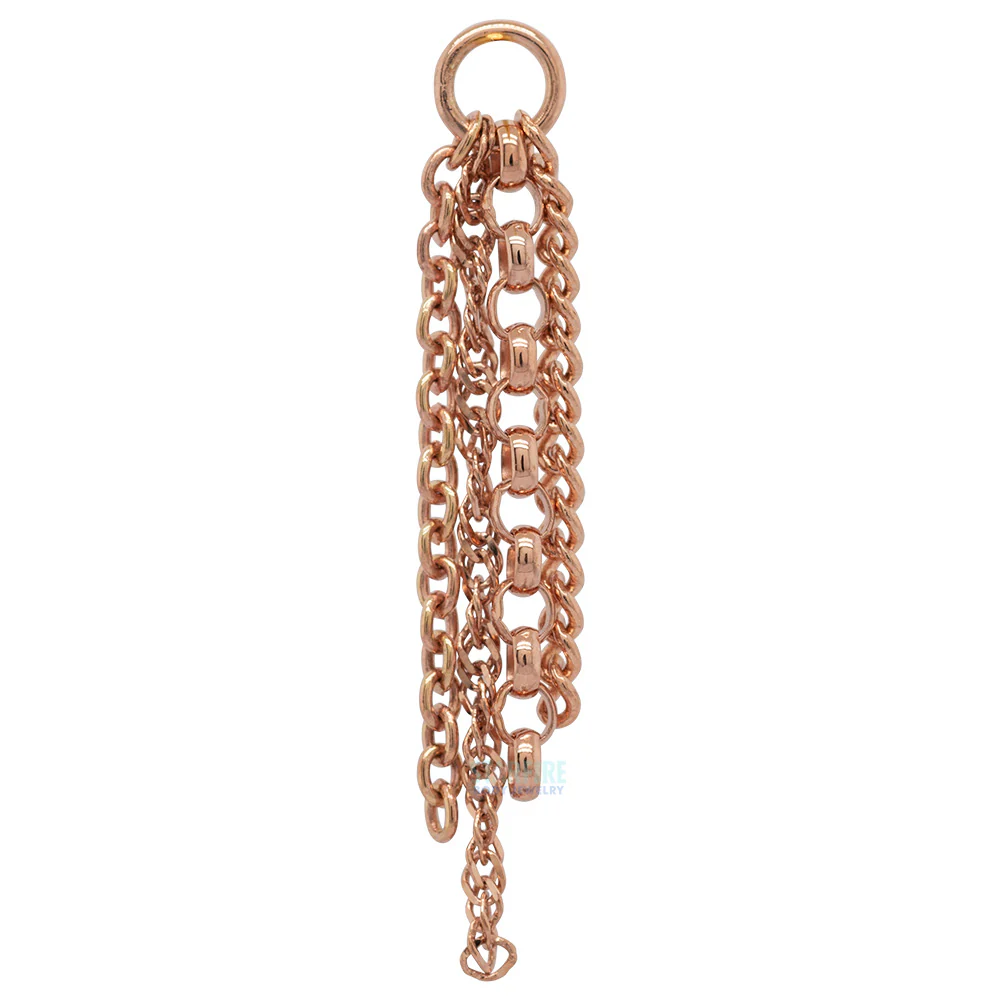 "Bit O Texture" Chain Charm in Gold - Image 5