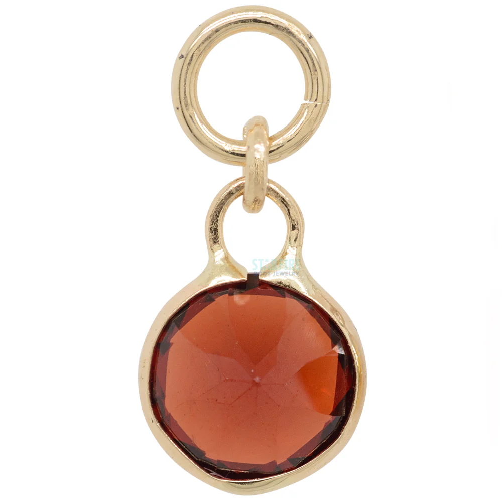 "Brilliant" Charm in Gold with Gemstones - Image 3