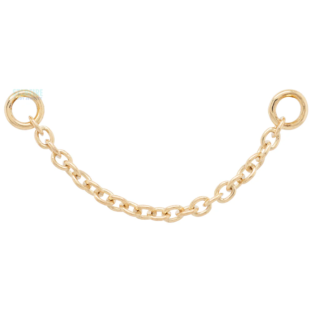 "Cable" Chain Attachment in Gold - Image 2