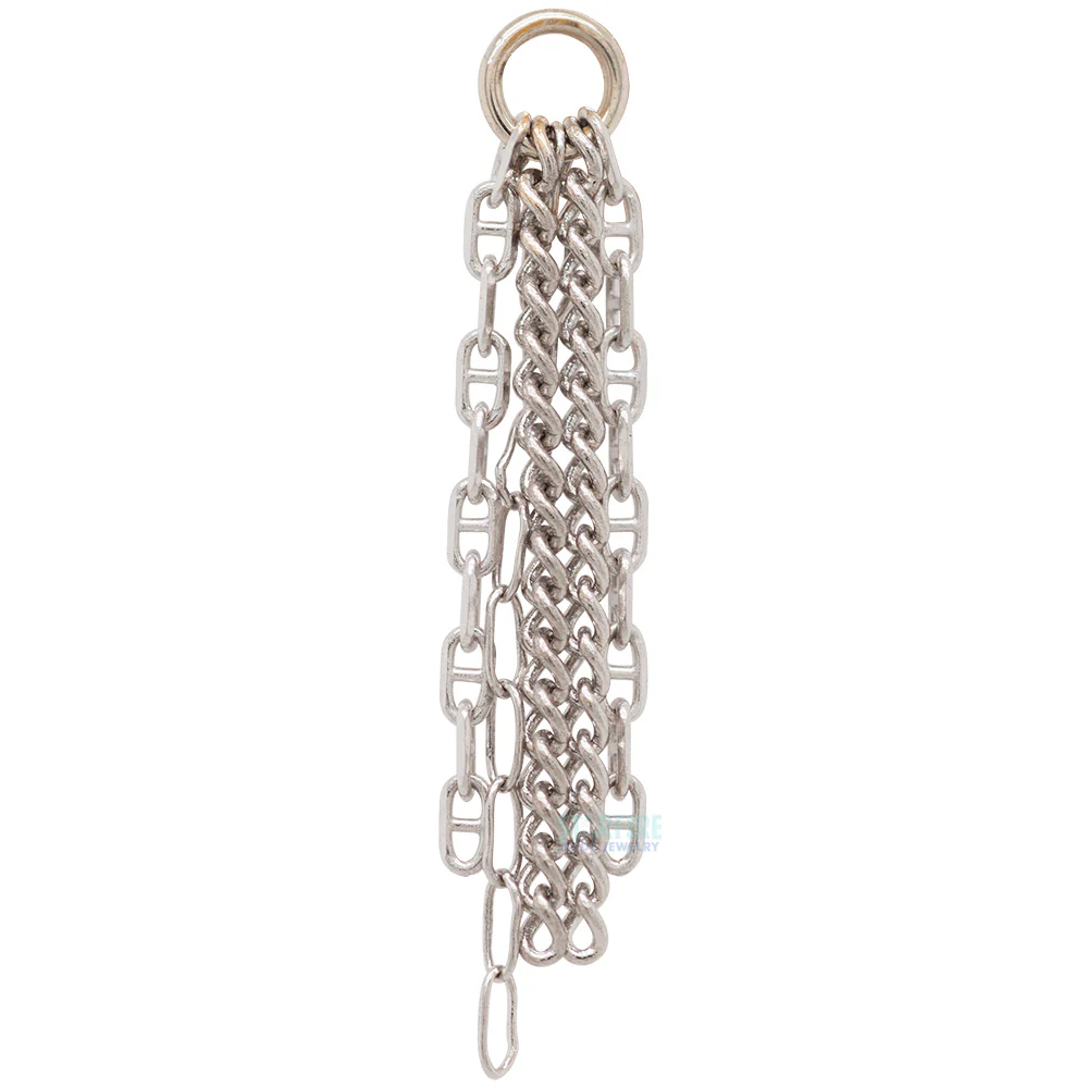 "Caer" Chain Charm in Gold - Image 4