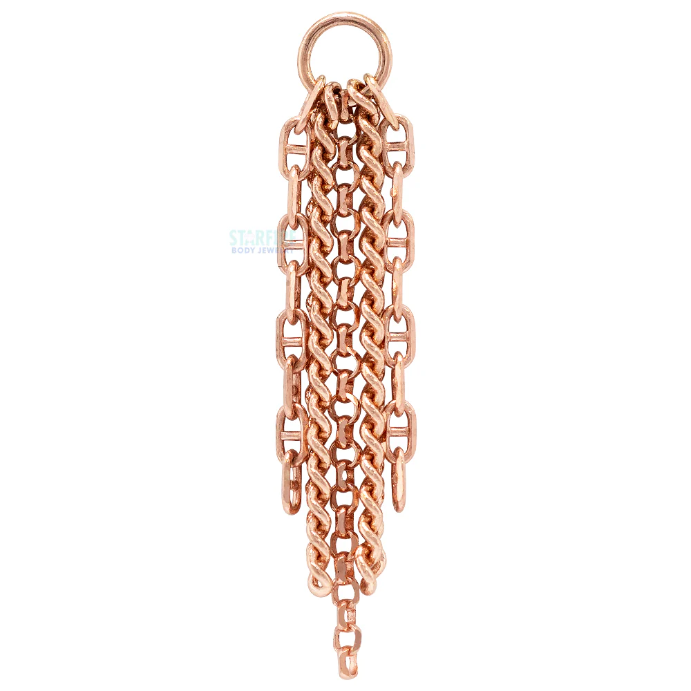 "Caer" Chain Charm in Gold - Image 5
