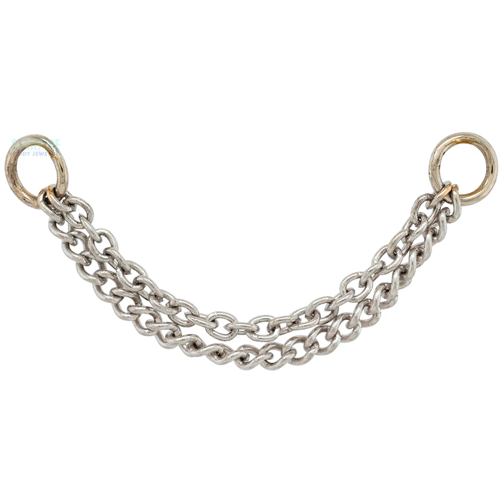 "Close Knit" Chain Attachment in Gold - Image 3