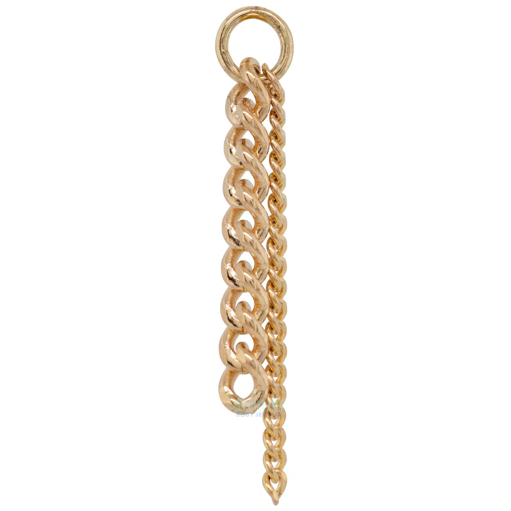 "Curb Appeal" Chain Charm in Gold - Image 3