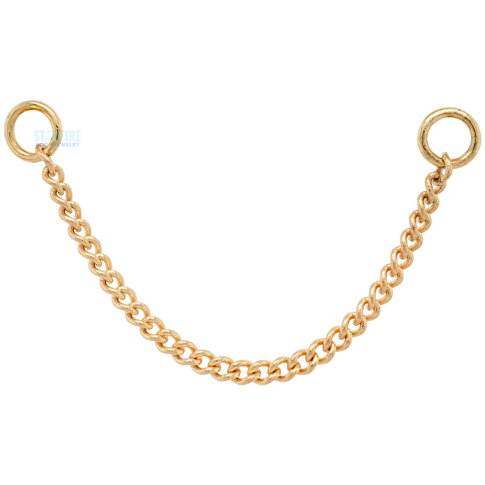 "Curb" Chain Attachment in Gold - Image 2