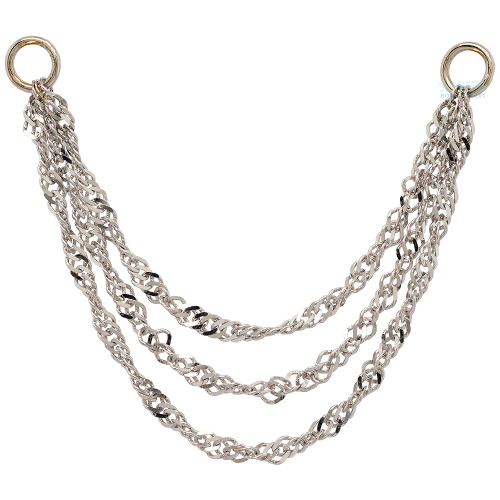 "Singapore" Chain Attachment in Gold - Image 6