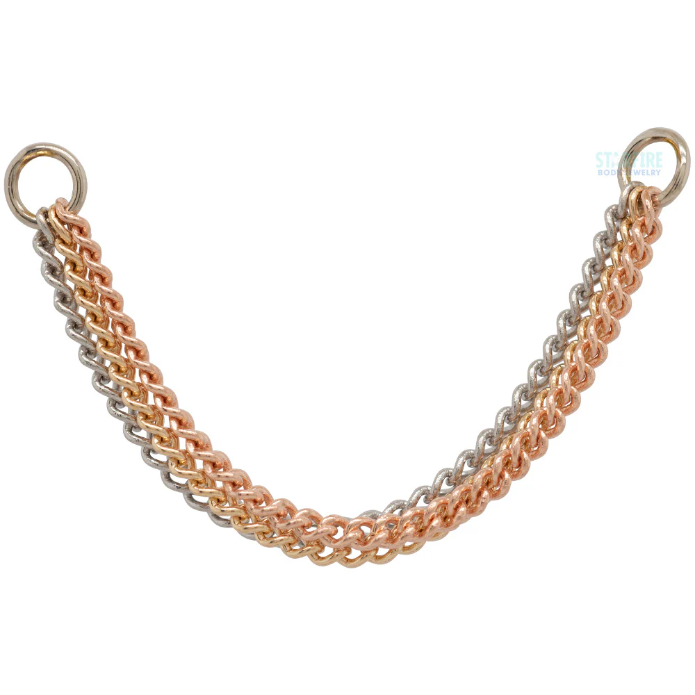 "The Wave" Chain Attachment in Gold