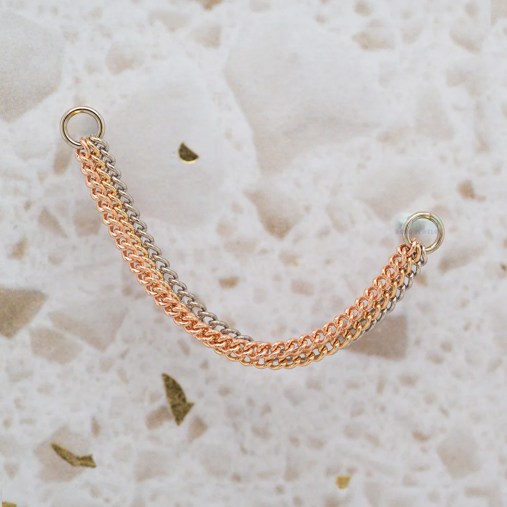 "The Wave" Chain Attachment in Gold - Image 2