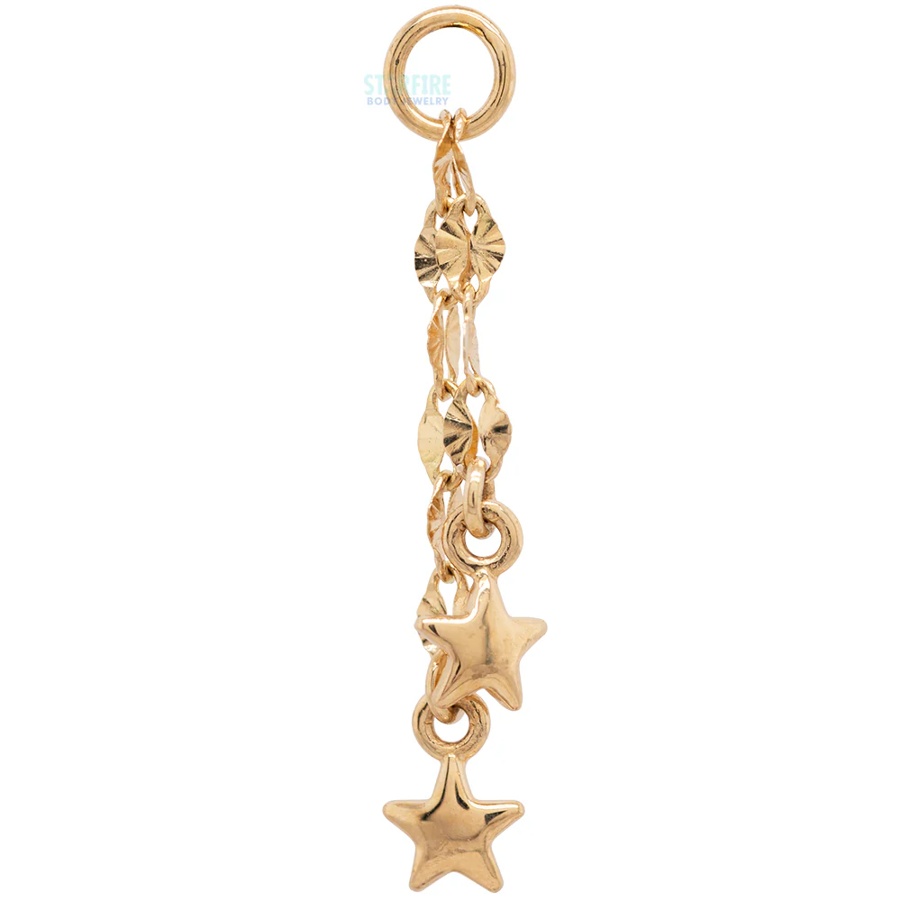 "Twinkle Twinkle" Chain Charm in Gold