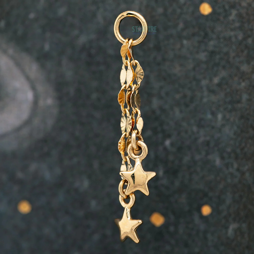 "Twinkle Twinkle" Chain Charm in Gold - Image 2