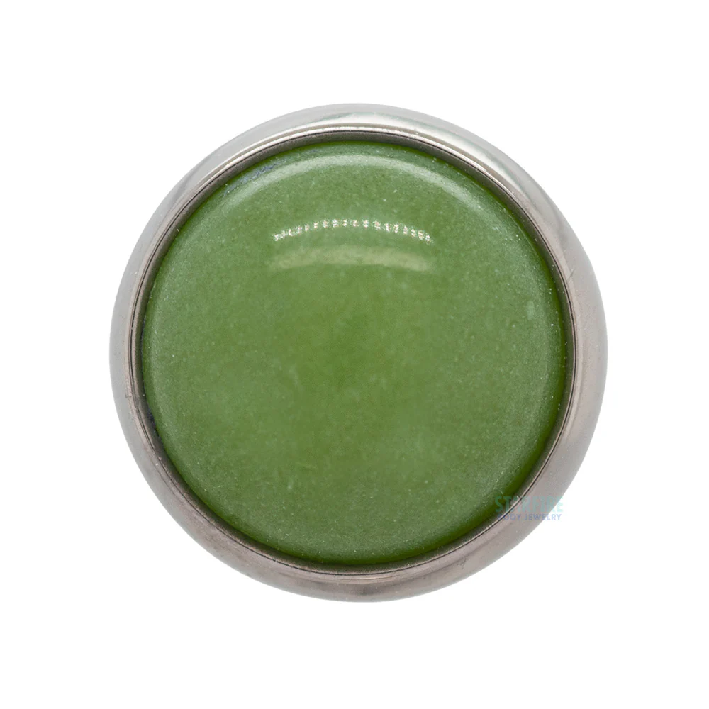 Bezel-Set Natural Stone Captive Bead - Image 2