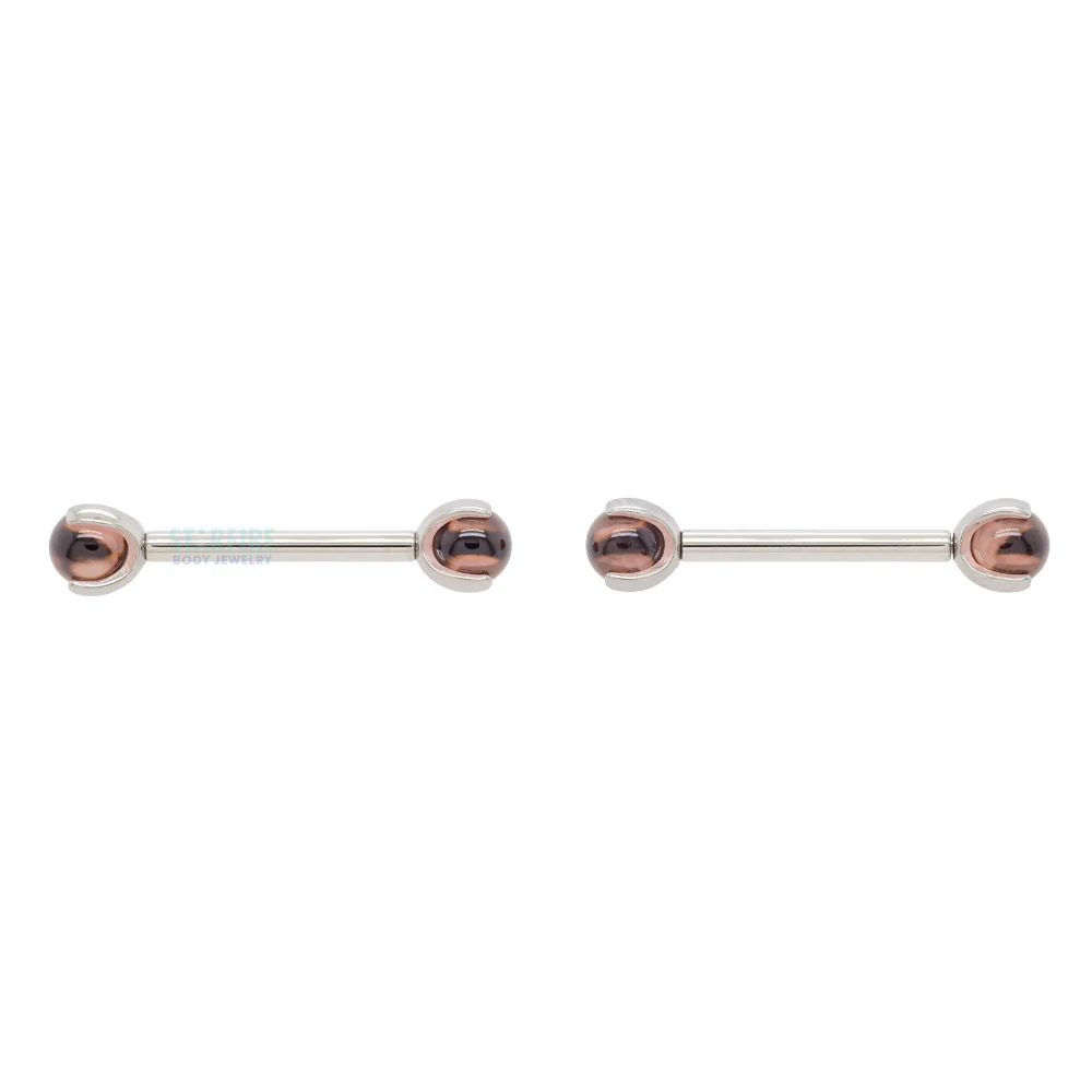 Ceramic Ball in Prong's Nipple Barbells - Image 3