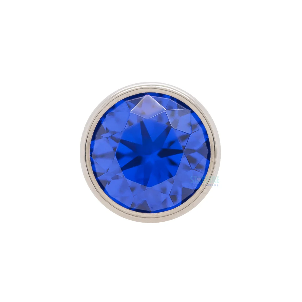 Extreme Low Profile Faceted Gem Tongue Barbell - Image 10