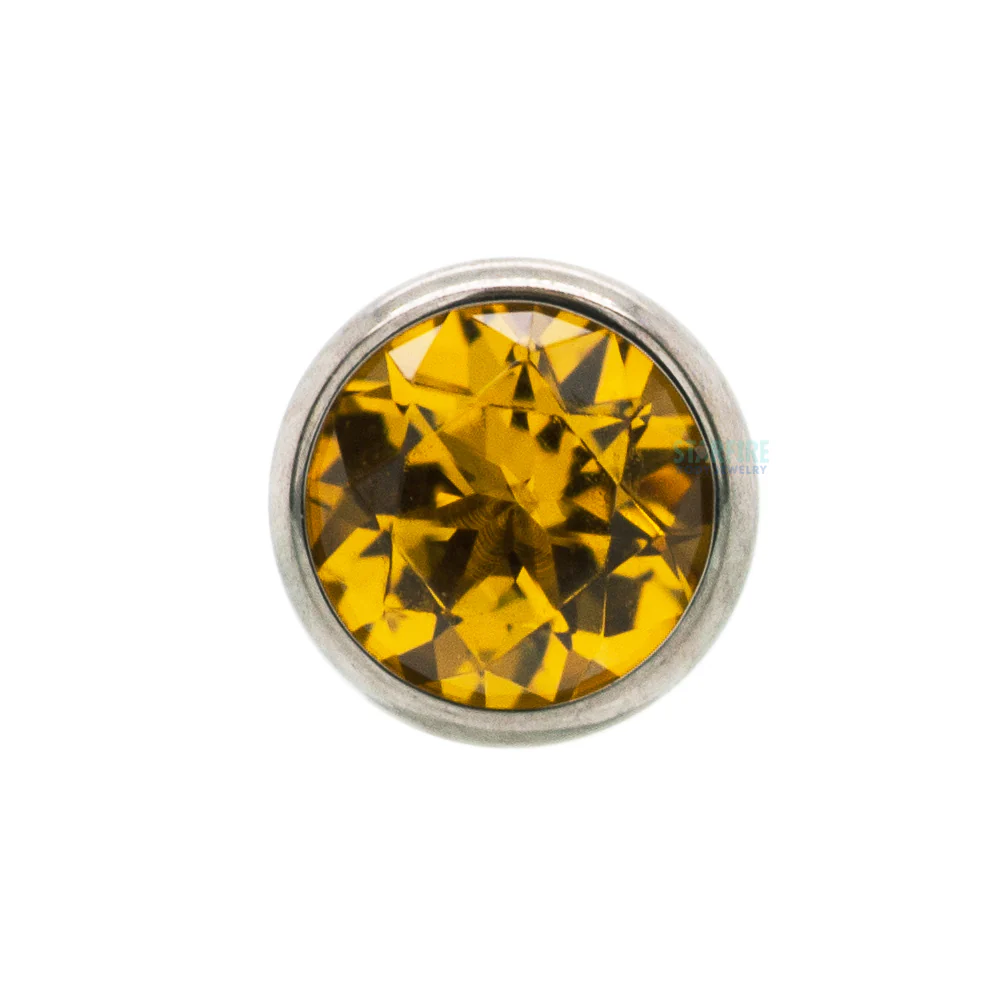 Extreme Low Profile Faceted Gem Tongue Barbell - Image 12