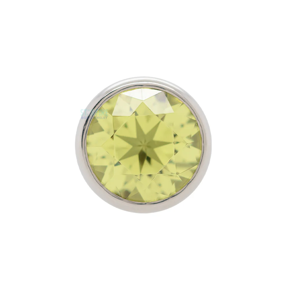 Extreme Low Profile Faceted Gem Tongue Barbell - Image 14