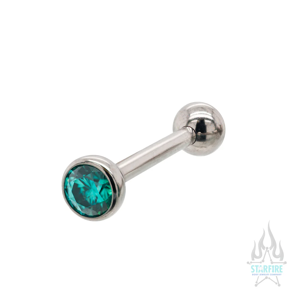 Faceted Gem Ball Nipple Barbells - Image 5