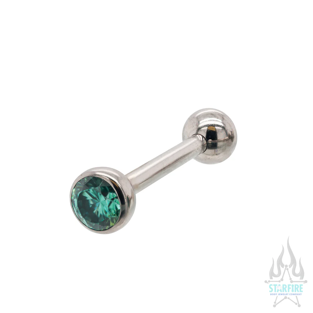 Faceted Gem Ball Nipple Barbells - Image 7