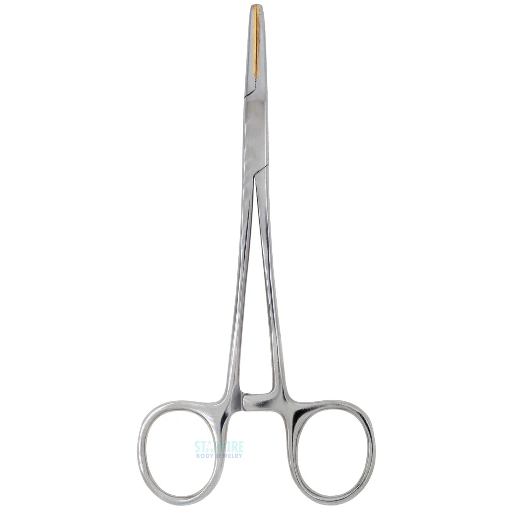 Brass Straight Hemostat without Teeth - Image 2