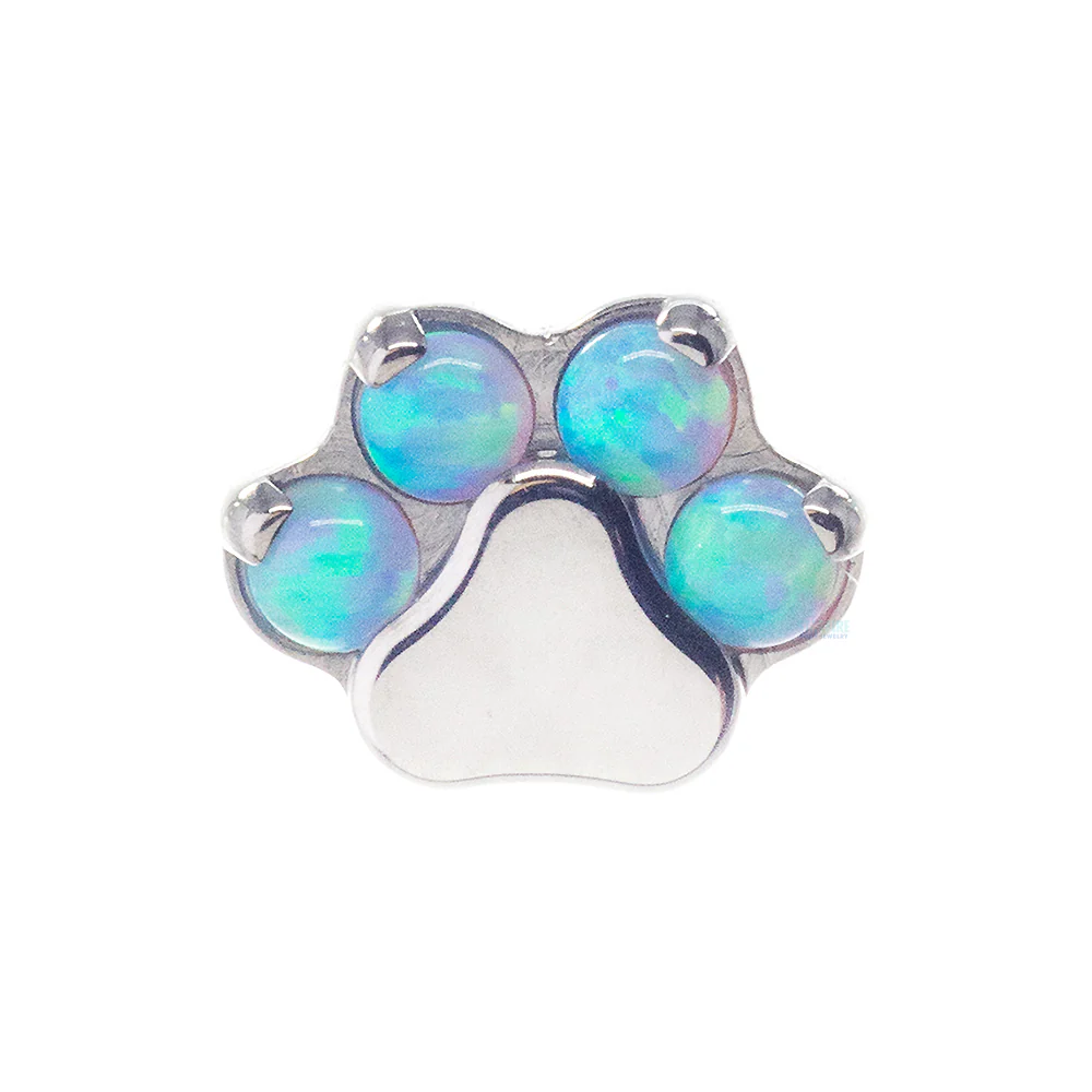 Opal Paw Print Threaded End - Image 4