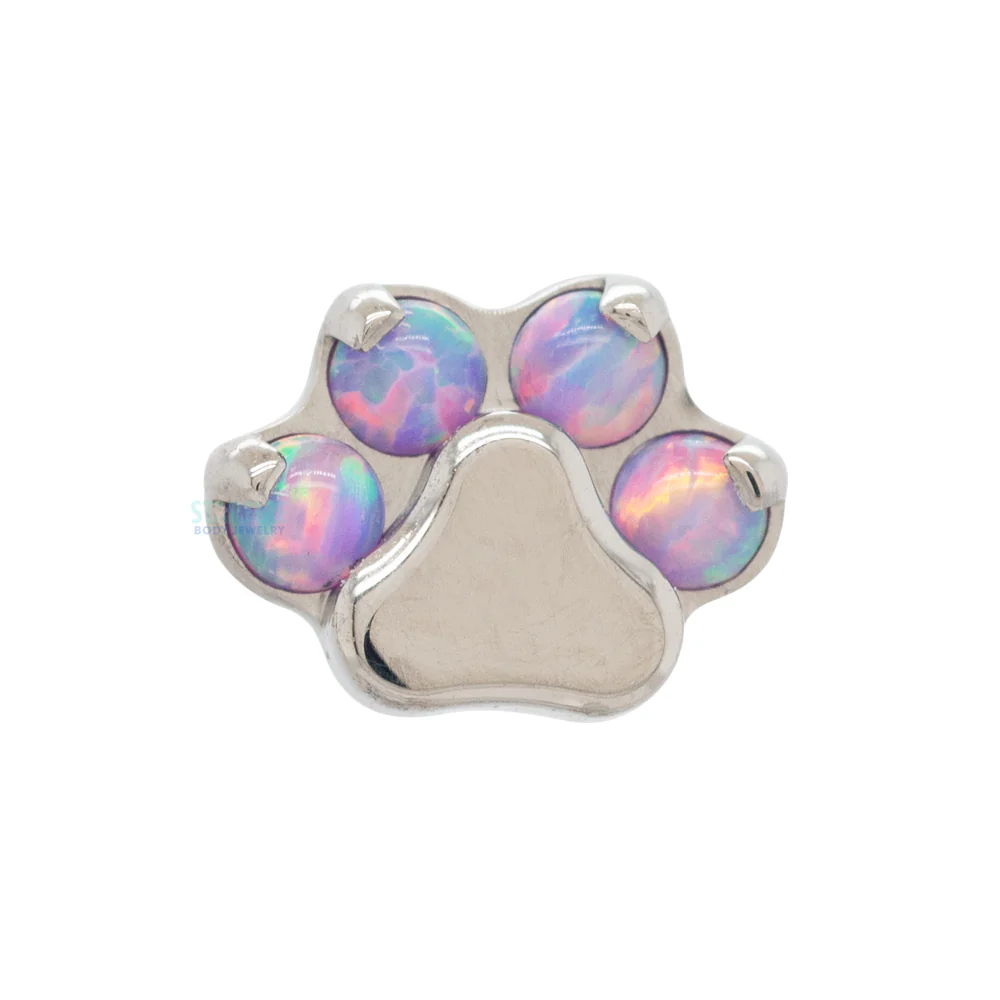 Opal Paw Print Threaded End - Image 6