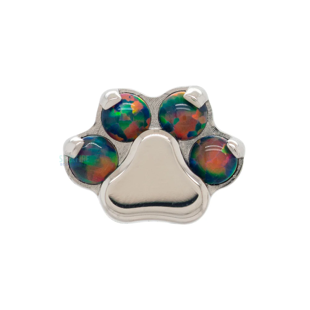 Opal Paw Print Threaded End - Image 7