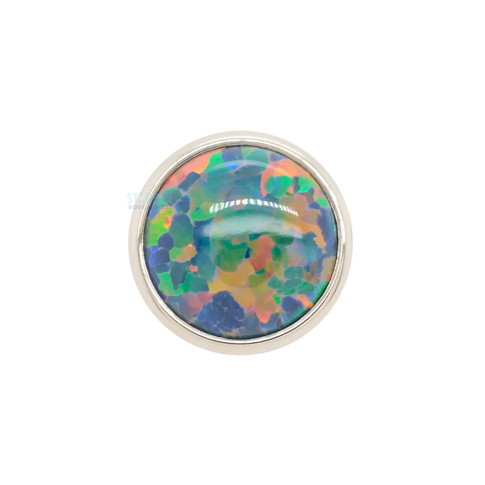 threadless: Bezel-Set Round Opal End - Image 8