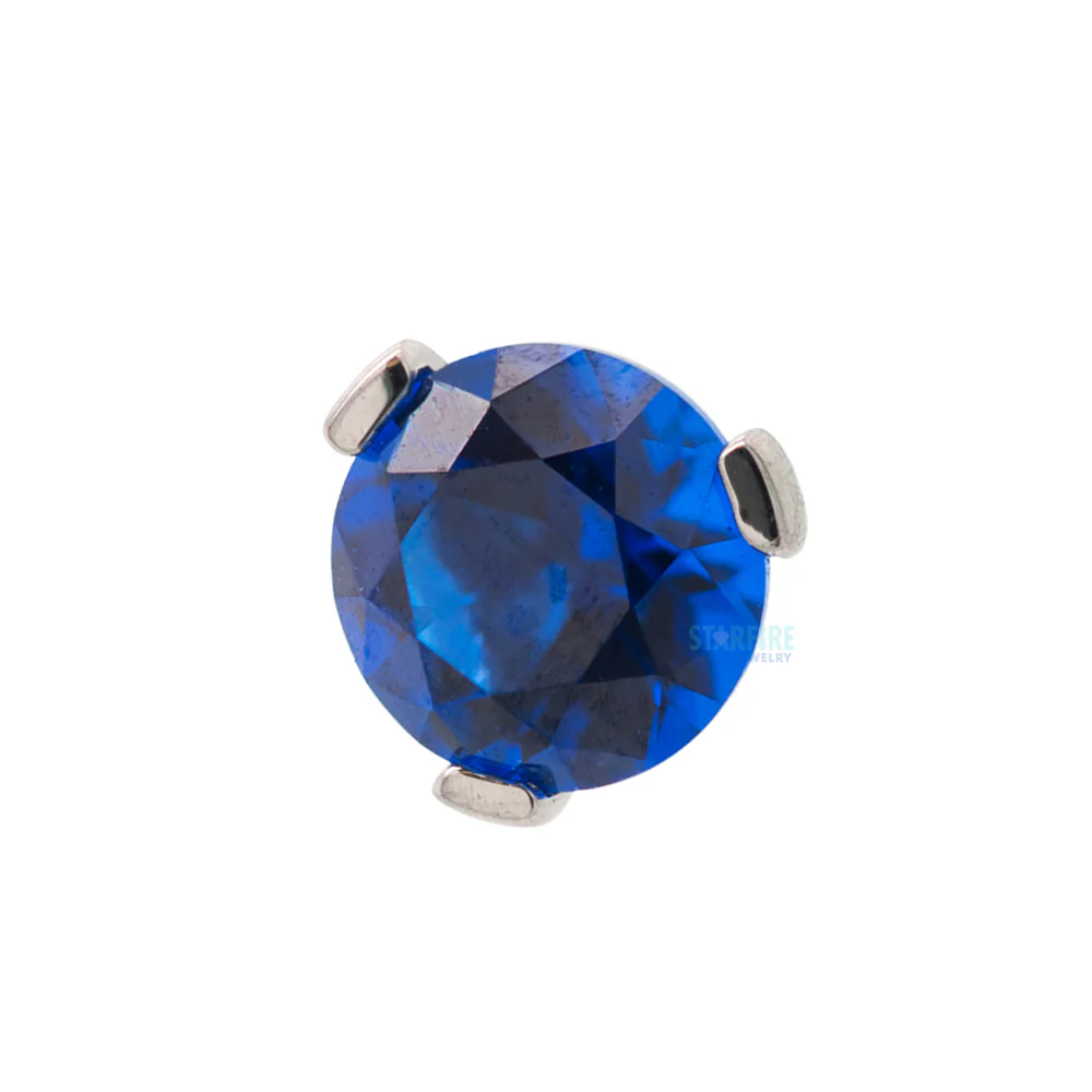 threadless: 4mm 3 Prong-Set Round Faceted Gem End - Image 13