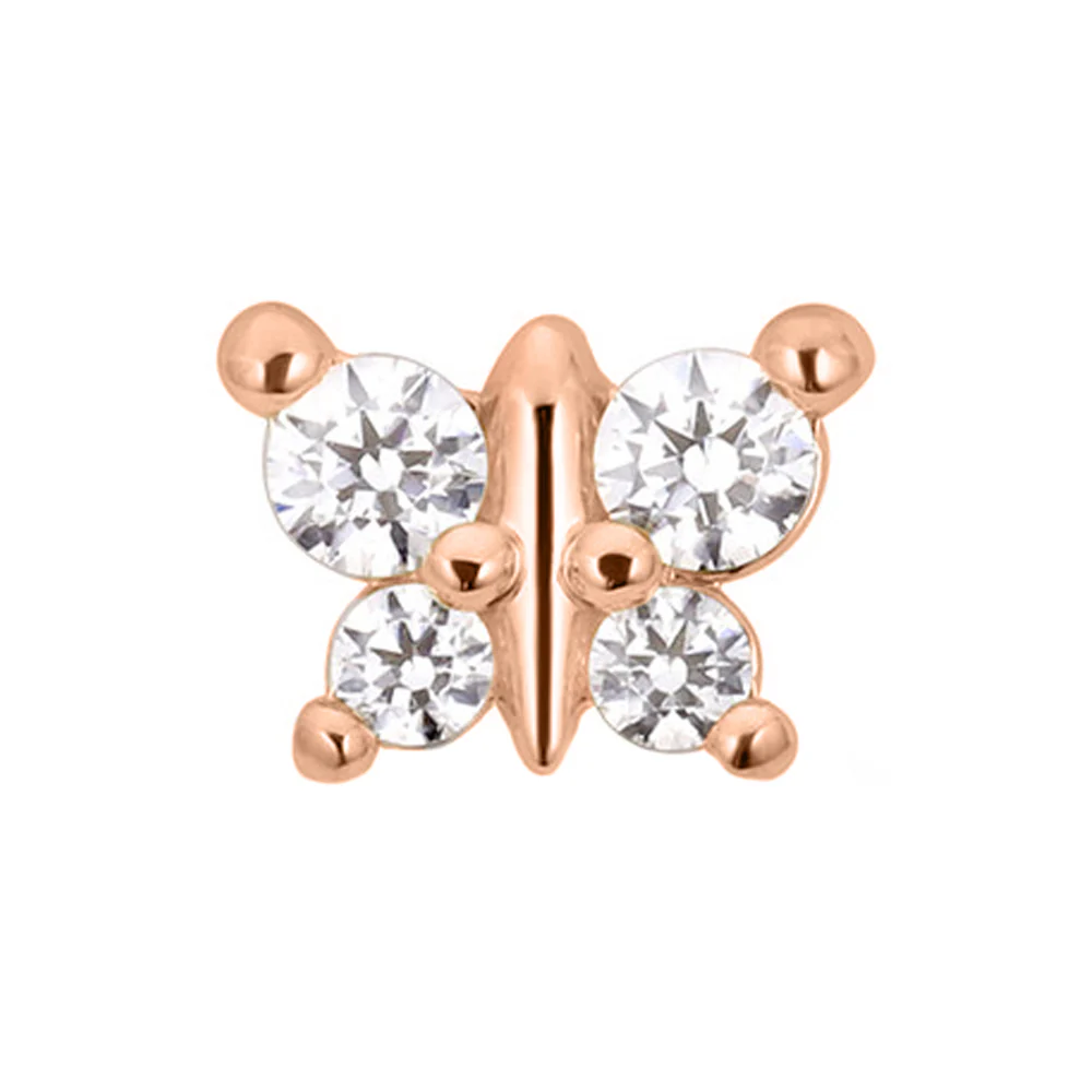threadless: "Anima" with Faceted Gems End in Gold - Image 5