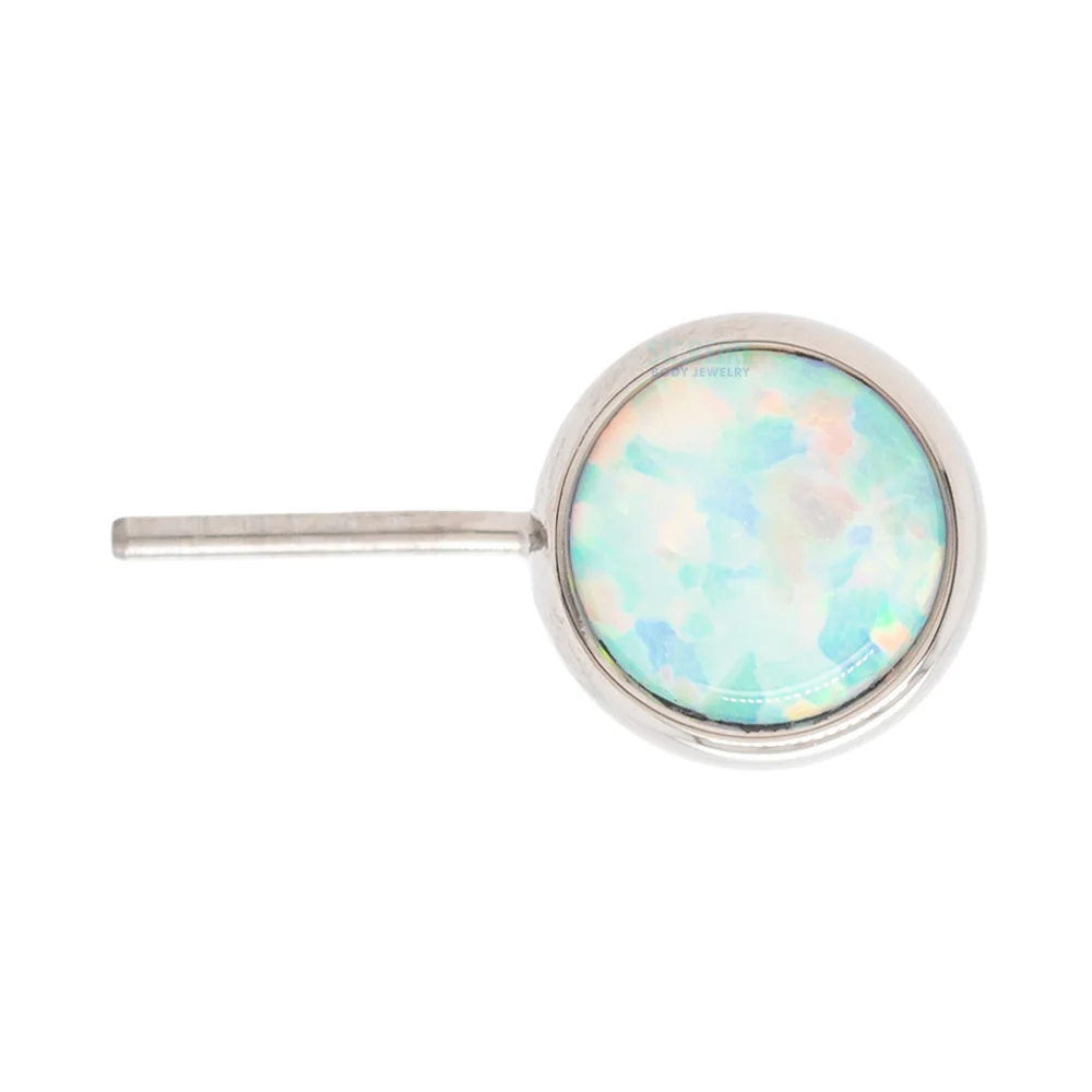 threadless: Bezel-Set Side-Set Opal End - Image 2