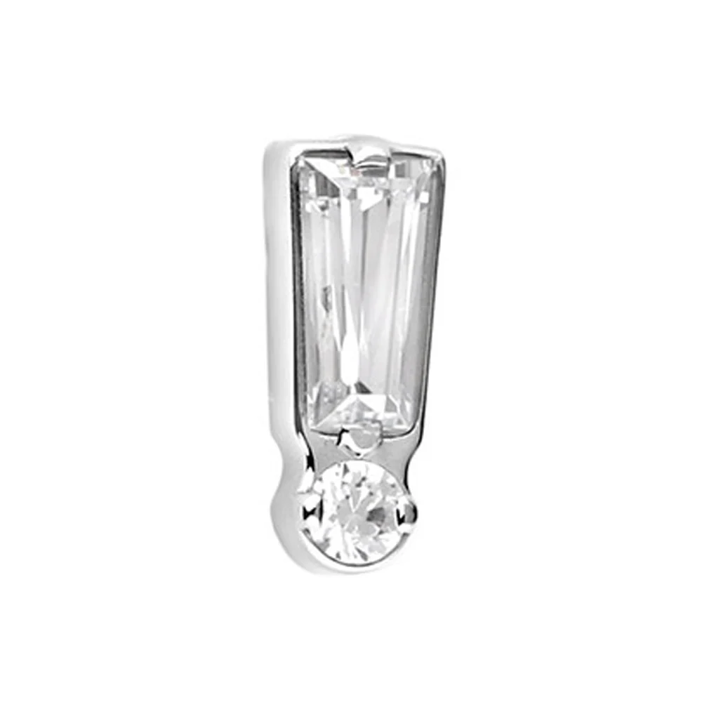 threadless: âExclaimâ Prong-set Faceted Gems End