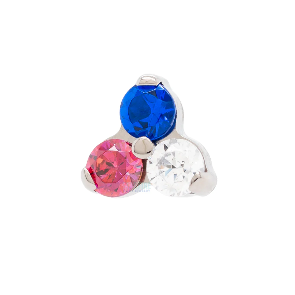 threadless: Faceted Gems in Trinity (Menage a Trois) End - custom color combos - Image 2