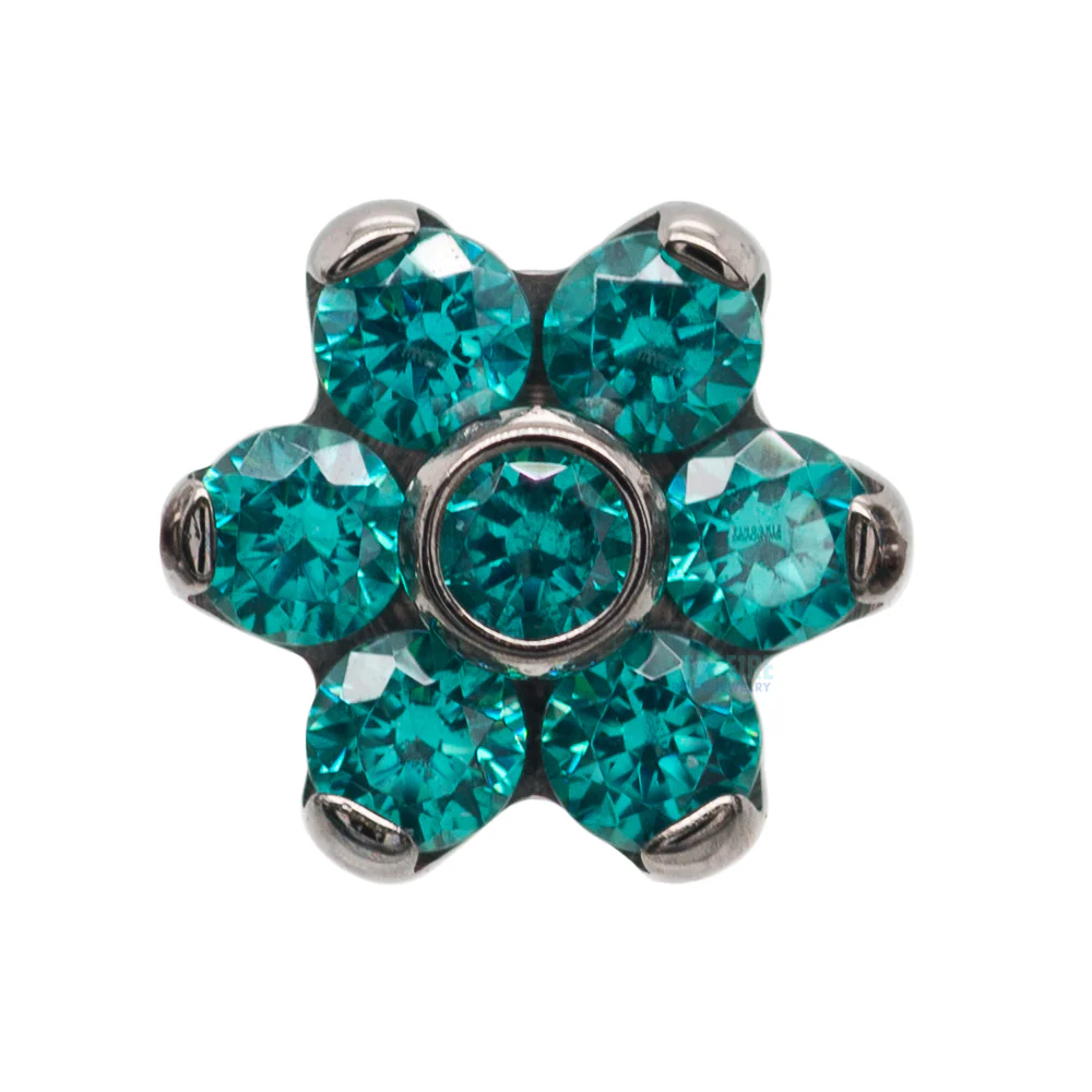 threadless: Flower with Faceted Gems End - Image 3