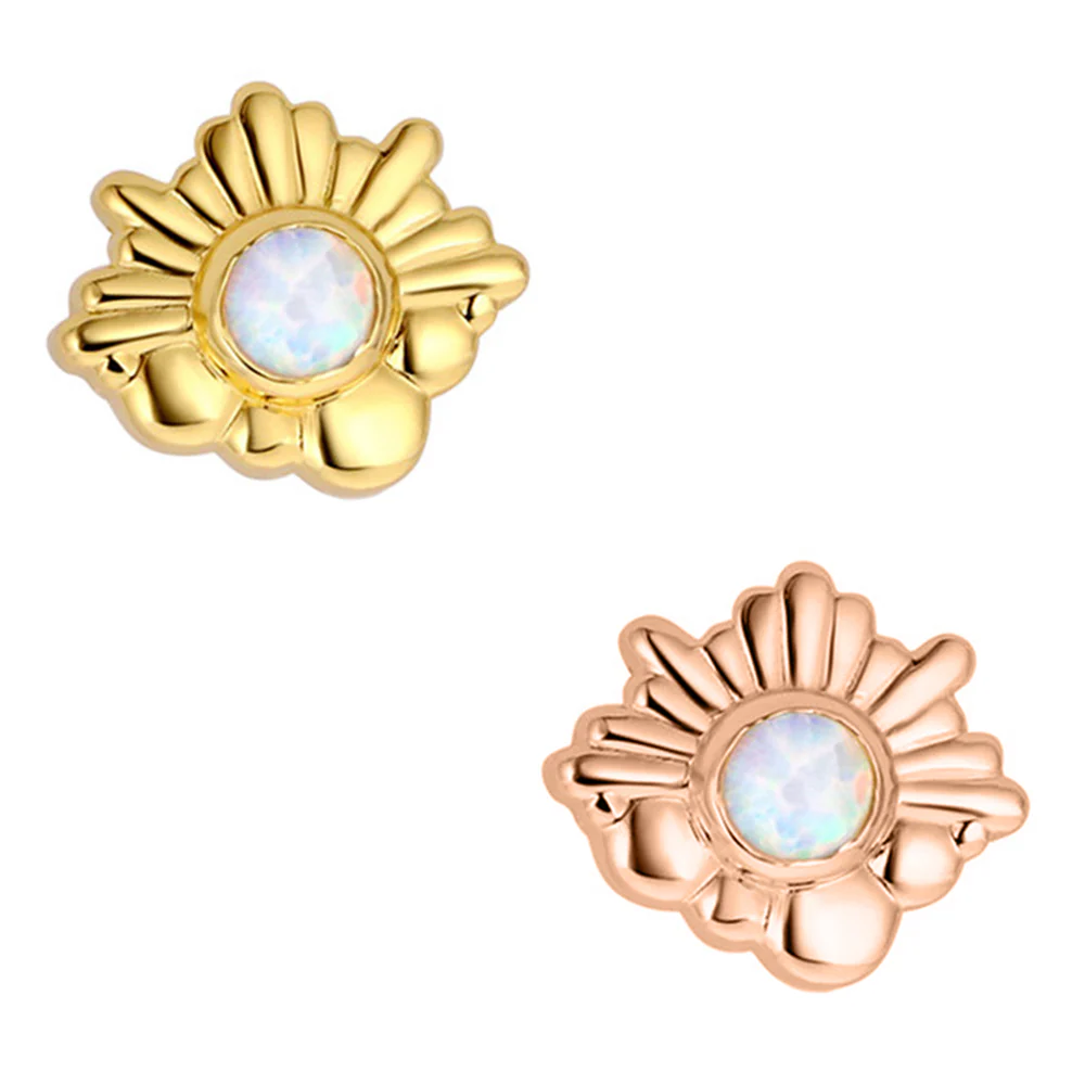 threadless: "Hemera" with Opal End in Gold