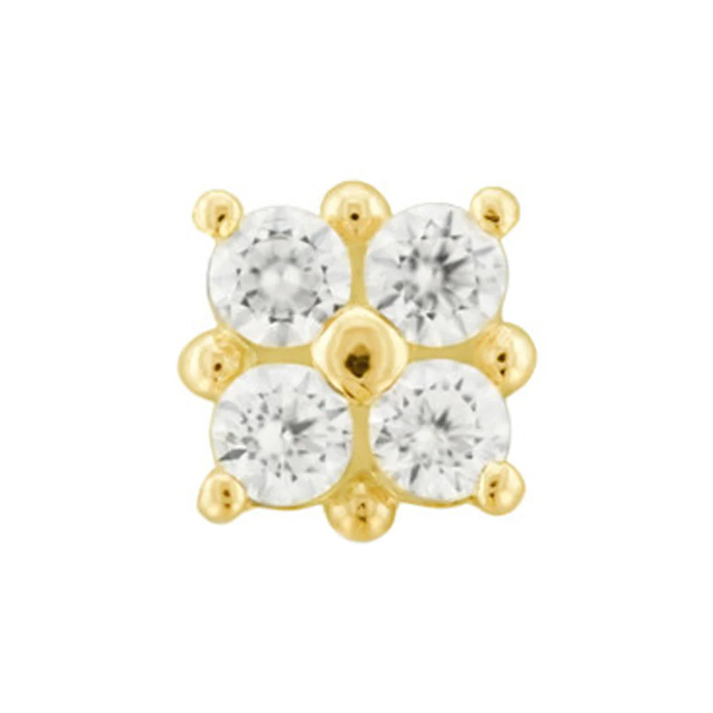 threadless: "Kalos" with Diamonds End in Gold
