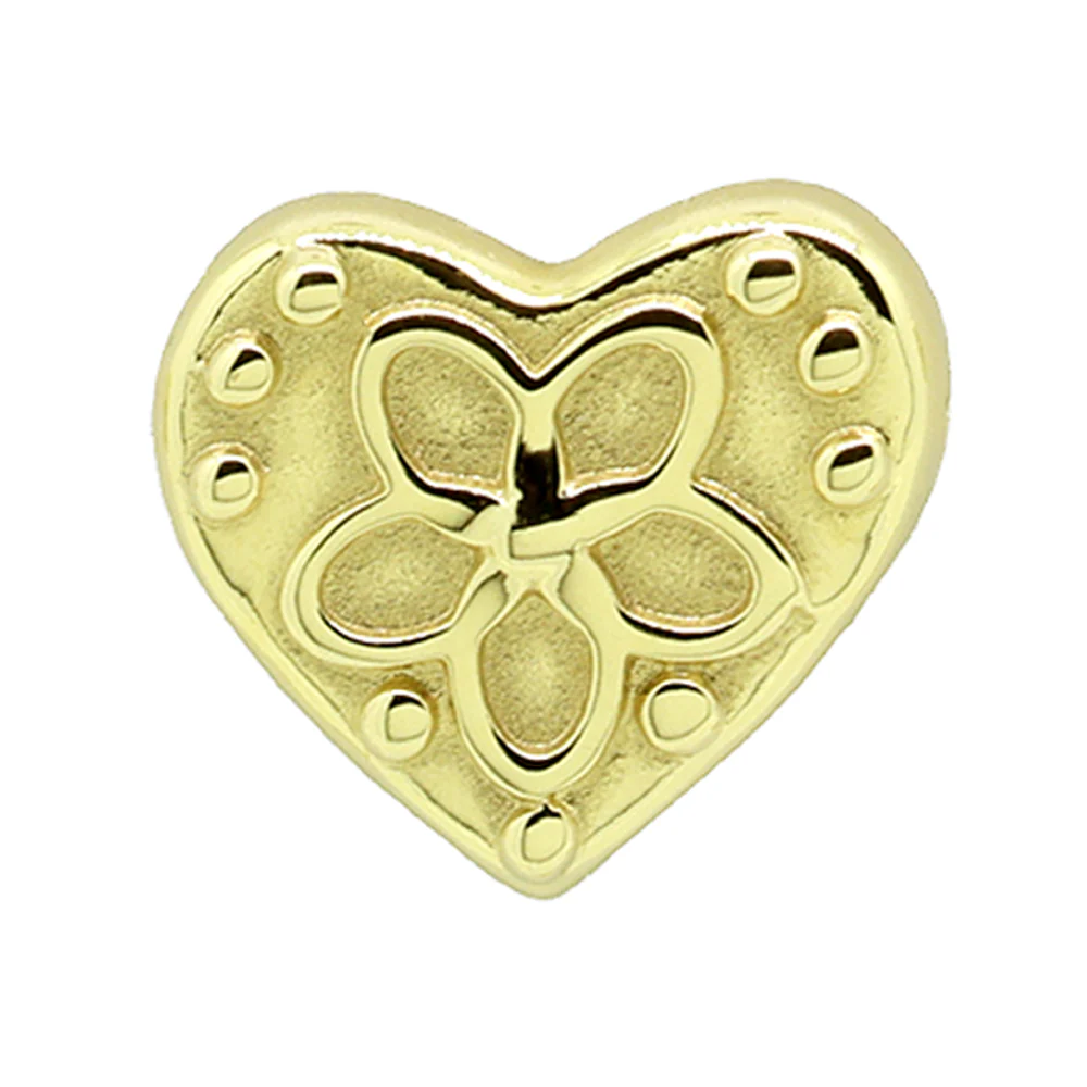 threadless: "Large Cosmic Heart" End in Gold - Image 2