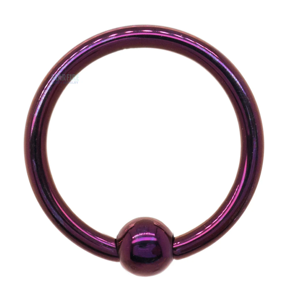 Titanium Captive Bead Ring (CBR) - PU โ Purple