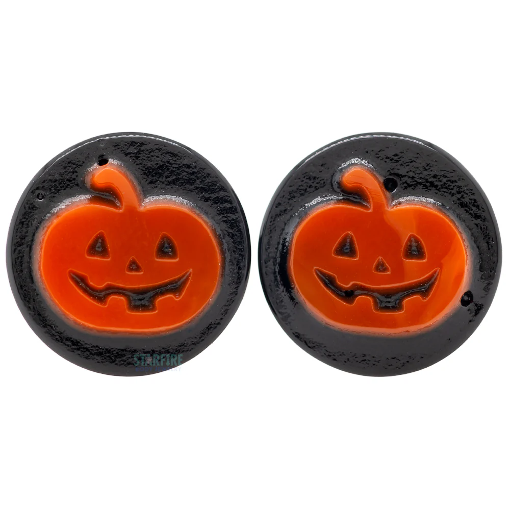 Jack-o'-Lantern Glass Plugs - Image 4